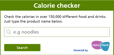 NHS Calorie Checker