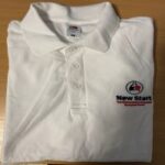 New Start  White Polo Shirt